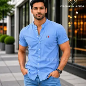 Premium Blue Half Shirt