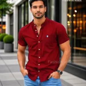 Premium Maroon Half Shirt