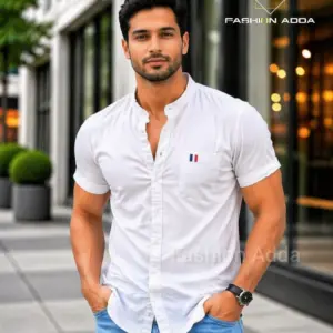 Premium White Half Shirt